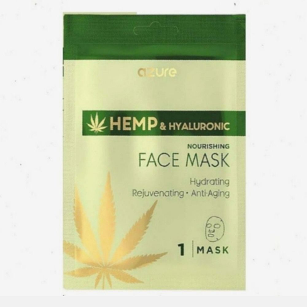 🌹3/$12 AZURE H*mp & Hyaluronic Acid Facial Sheet Mask - Anti Aging Mask
